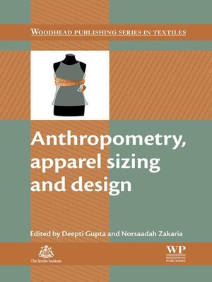 cover image of Anthropometry, Apparel Sizing and Design